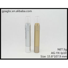 Nueva llegada plástico redondo tubo del lápiz labial/pluma de Lipsitick AG-YX-lp10, tamaño de la taza 9,8 mm, empaquetado cosmético de AGPM, colores/la insignia de encargo